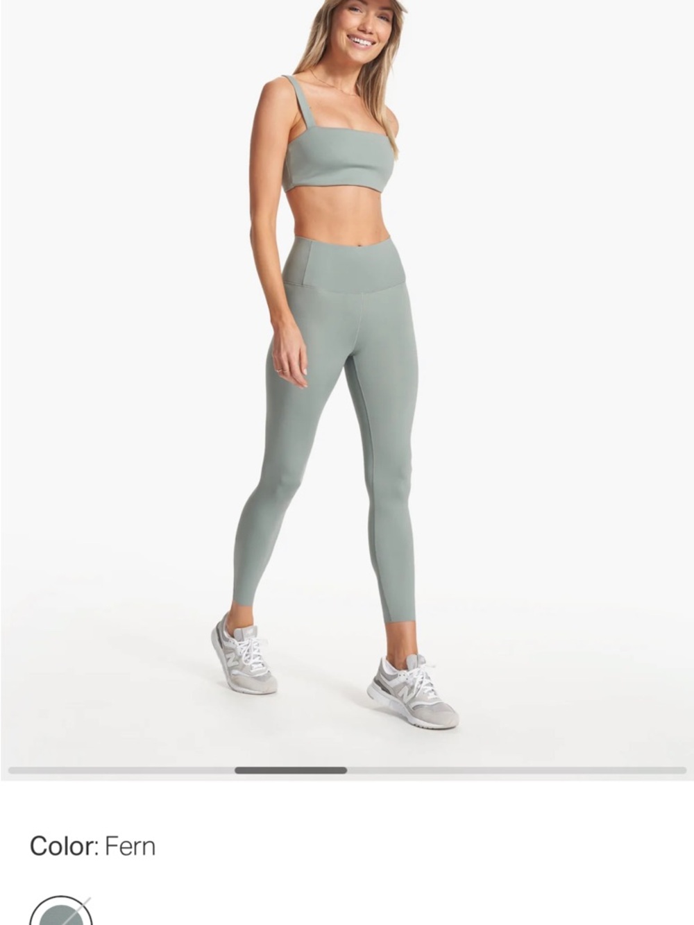 Vuori Fern High-Rise Performance Leggings and Sports Bra | Evolve Set